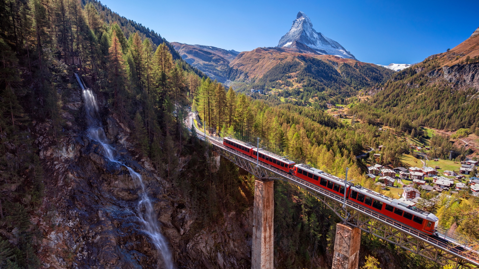alt" Trekking Mont Cervi, com viagem de comboio,Glacier Express"